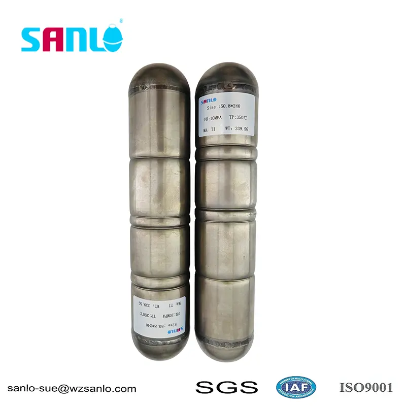 Boule flottante en titane résistante à haute pression 50*240